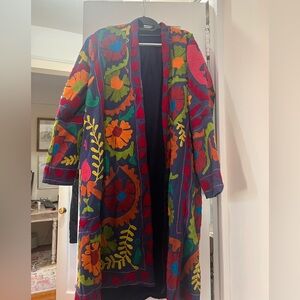 Vintage Floral Embroidered Women's Jacket